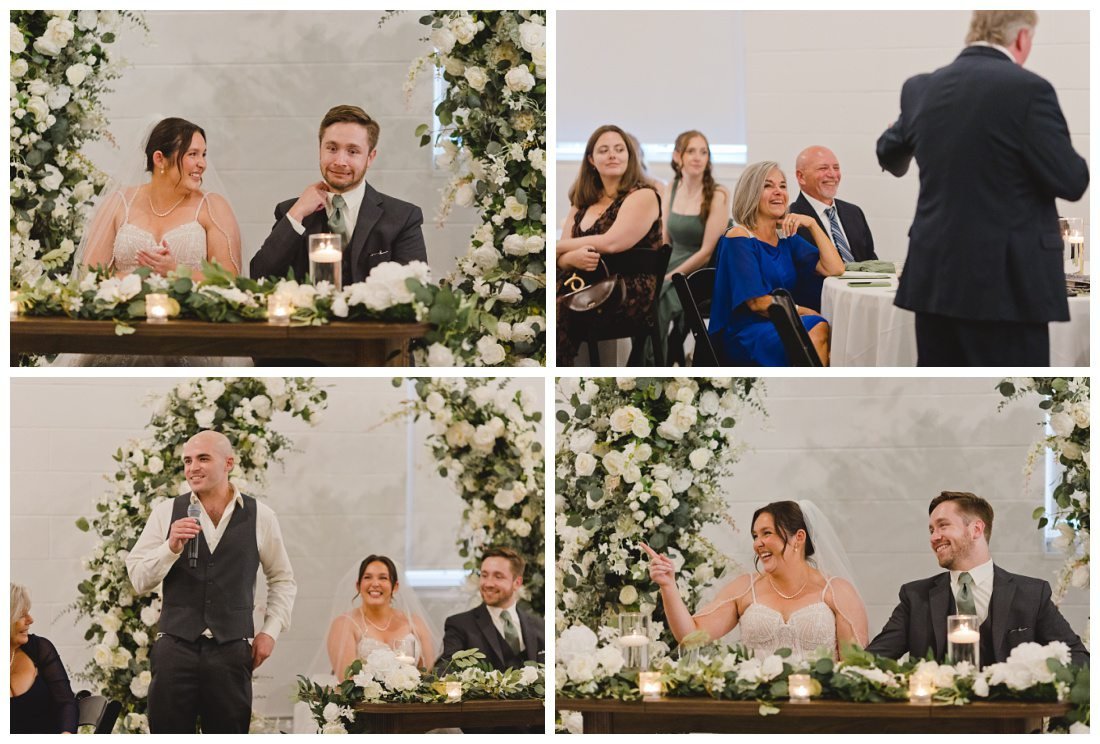 funny wedding toast reaction photos