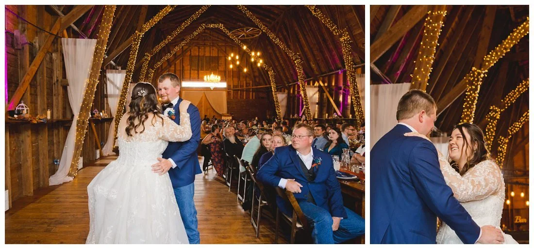 morgan and kaleb have their first dance