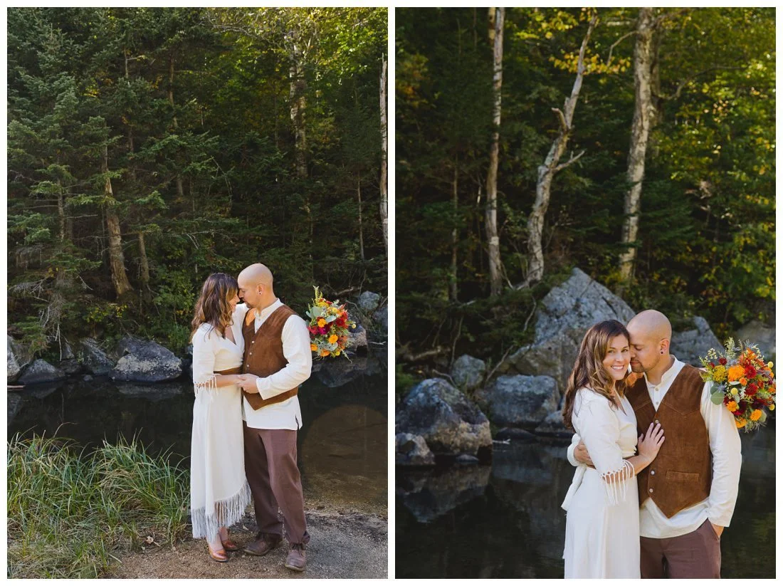 wedding photos at profile lake in franconia nh