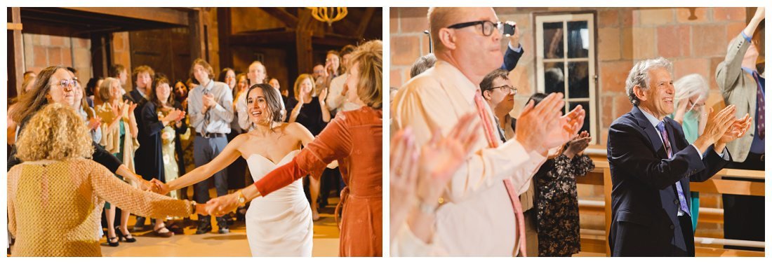 close ups of people dancing the hora