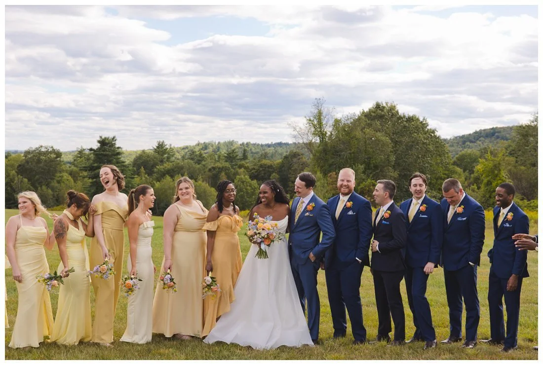 wedding party photos at dell lea nh