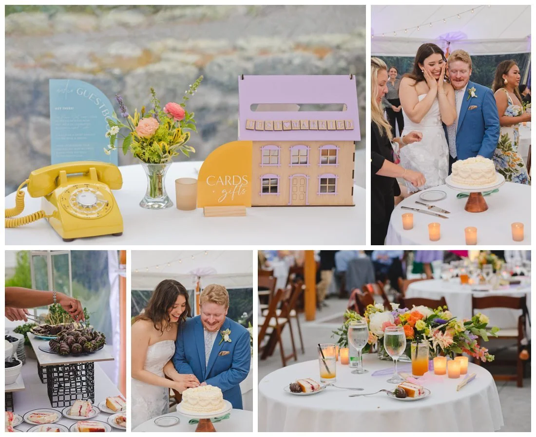 colorful wedding details for this spring wedding