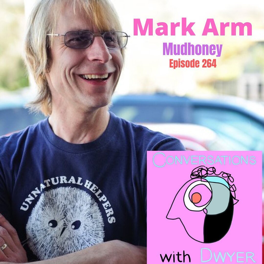 Mark Arm of @mudhoney_ joins @conversationswithdwyer To talk about stealing bikes, sneaking into his parents car to listen to the radio, fake hips and their 30th anniversary reissue of Every Good Boy Deserves Fudge on @subpop. Free on all streaming a