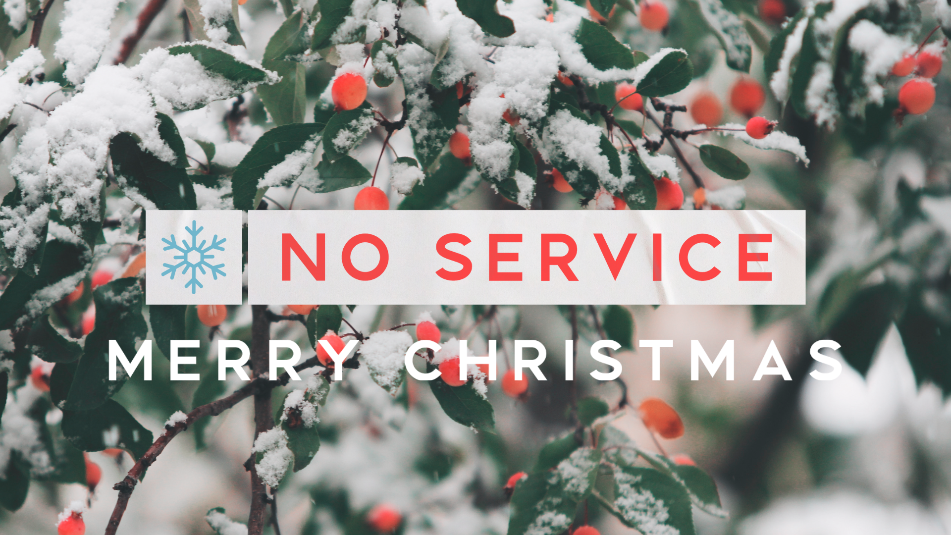 No Wednesday Services