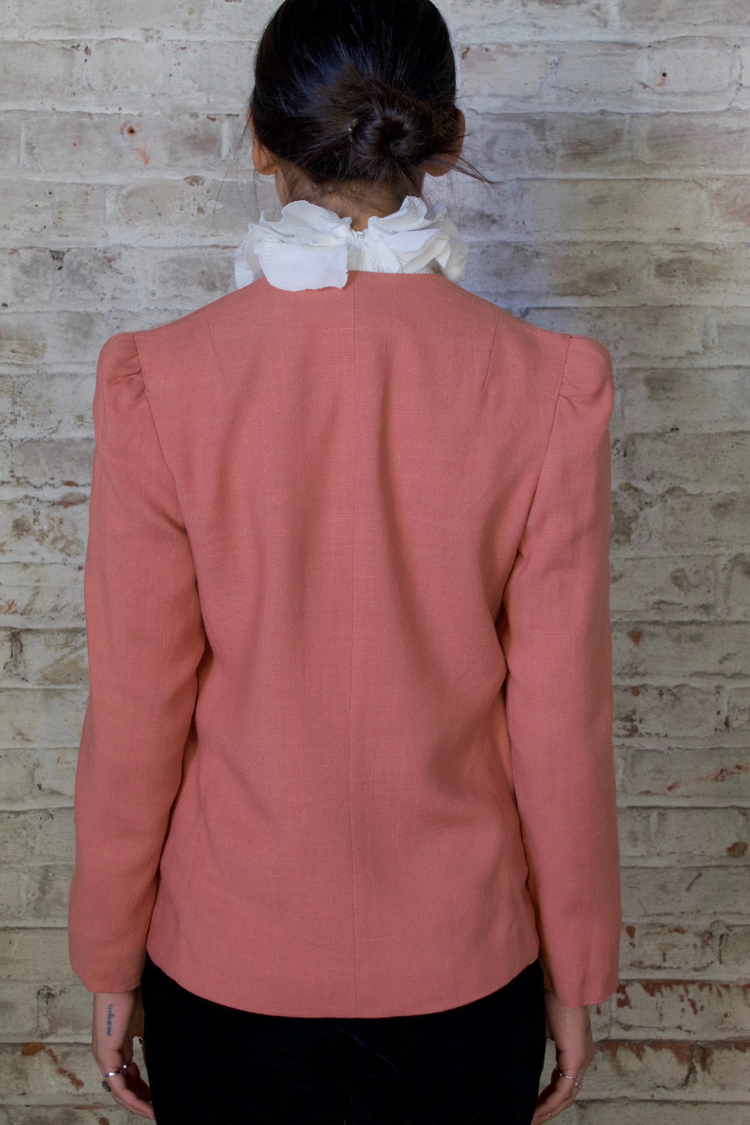 dusty pink blazer