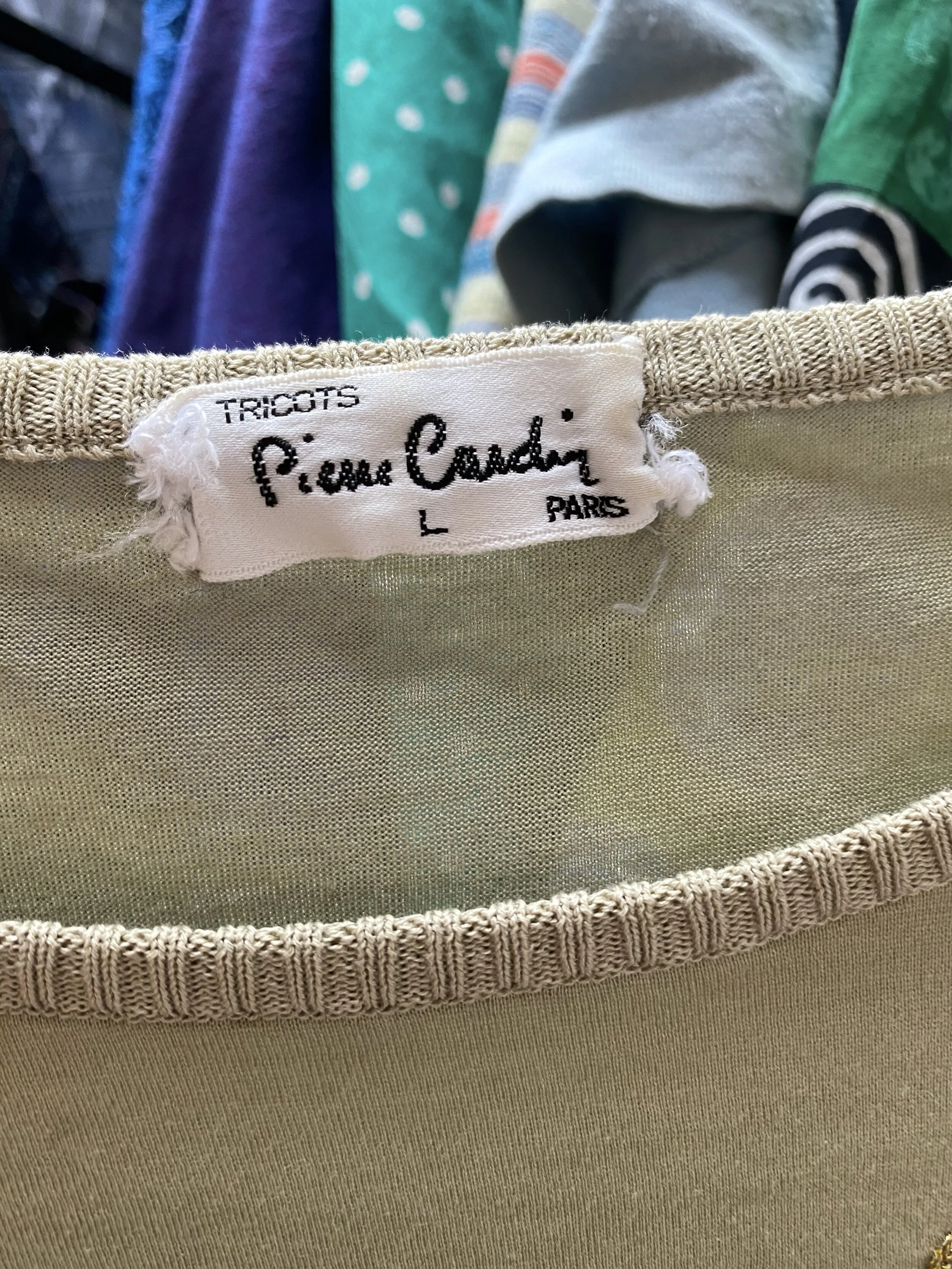 vintage 80s Pierre Cardin top / trompe 
