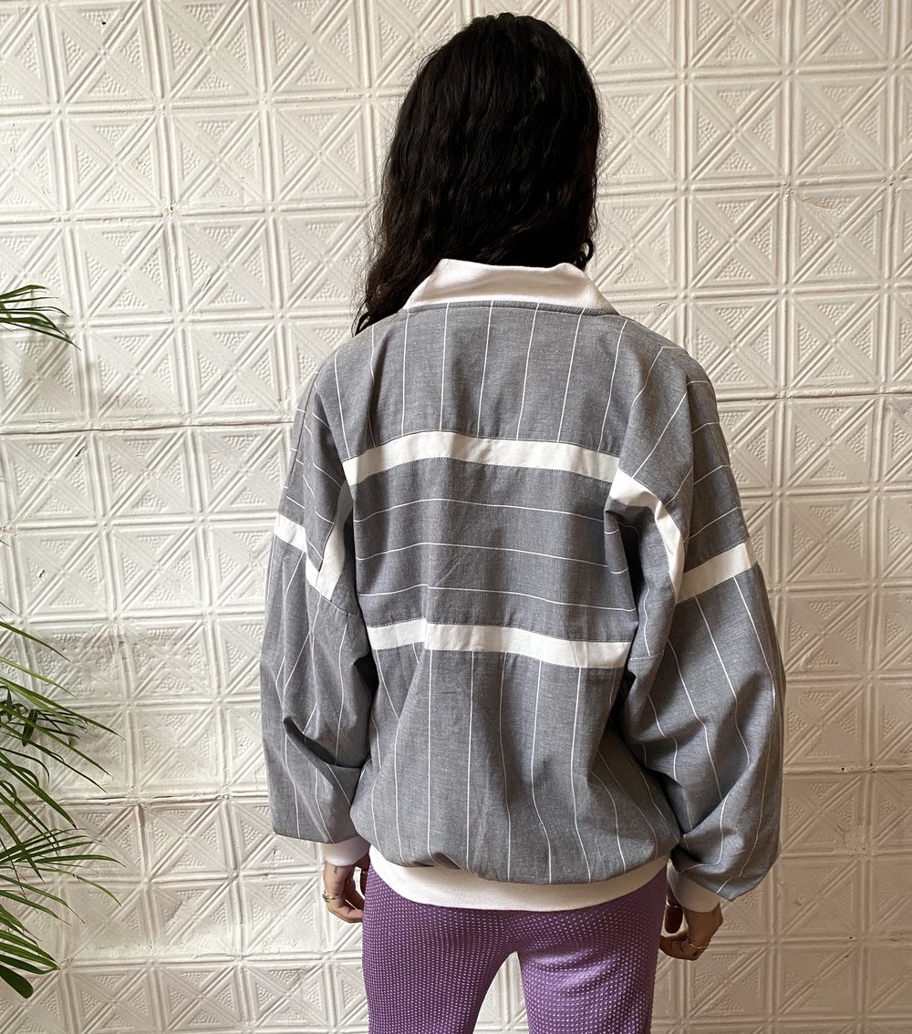 vintage Dior grey bomber jacket / 80s Christian Dior cotton vintage Dior grey bomber jacket / 80s Christian Dior cotton
