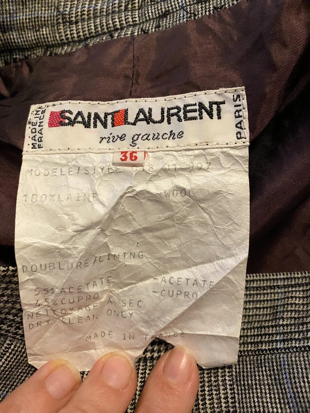 vintage Yves Saint Laurent womens suit set — Dusty Rose Vintage