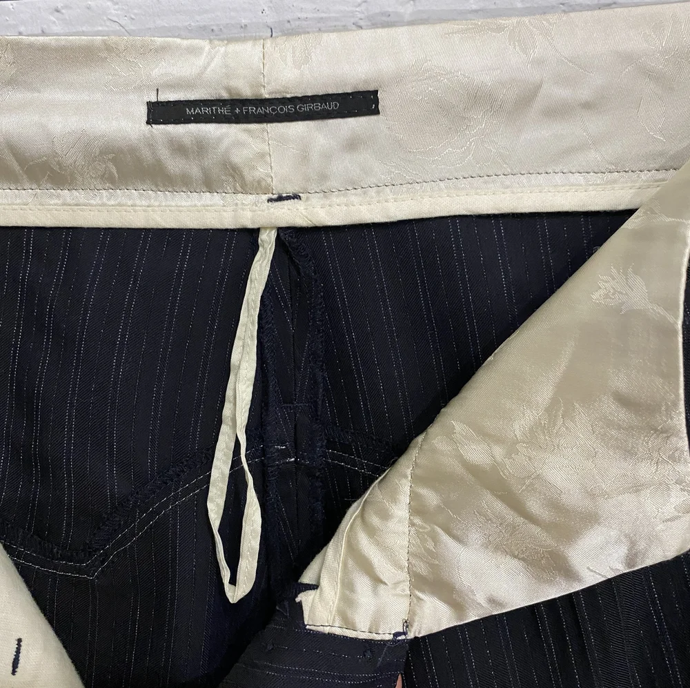 vintage Marithe Francois Girbaud pinstripe pants / womens menswear