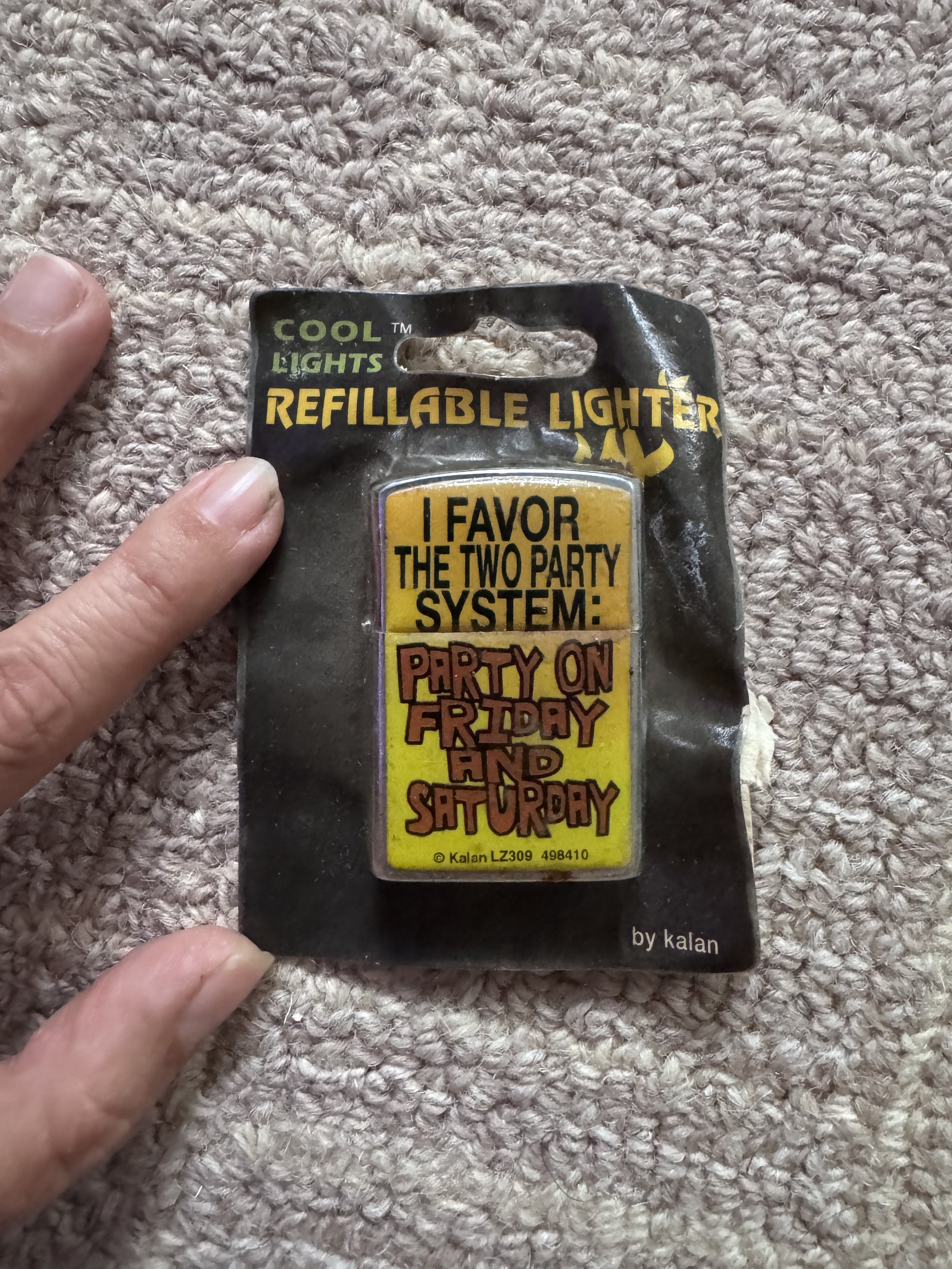 vintage novelty flip top lighter / refillable metal pocket lighter