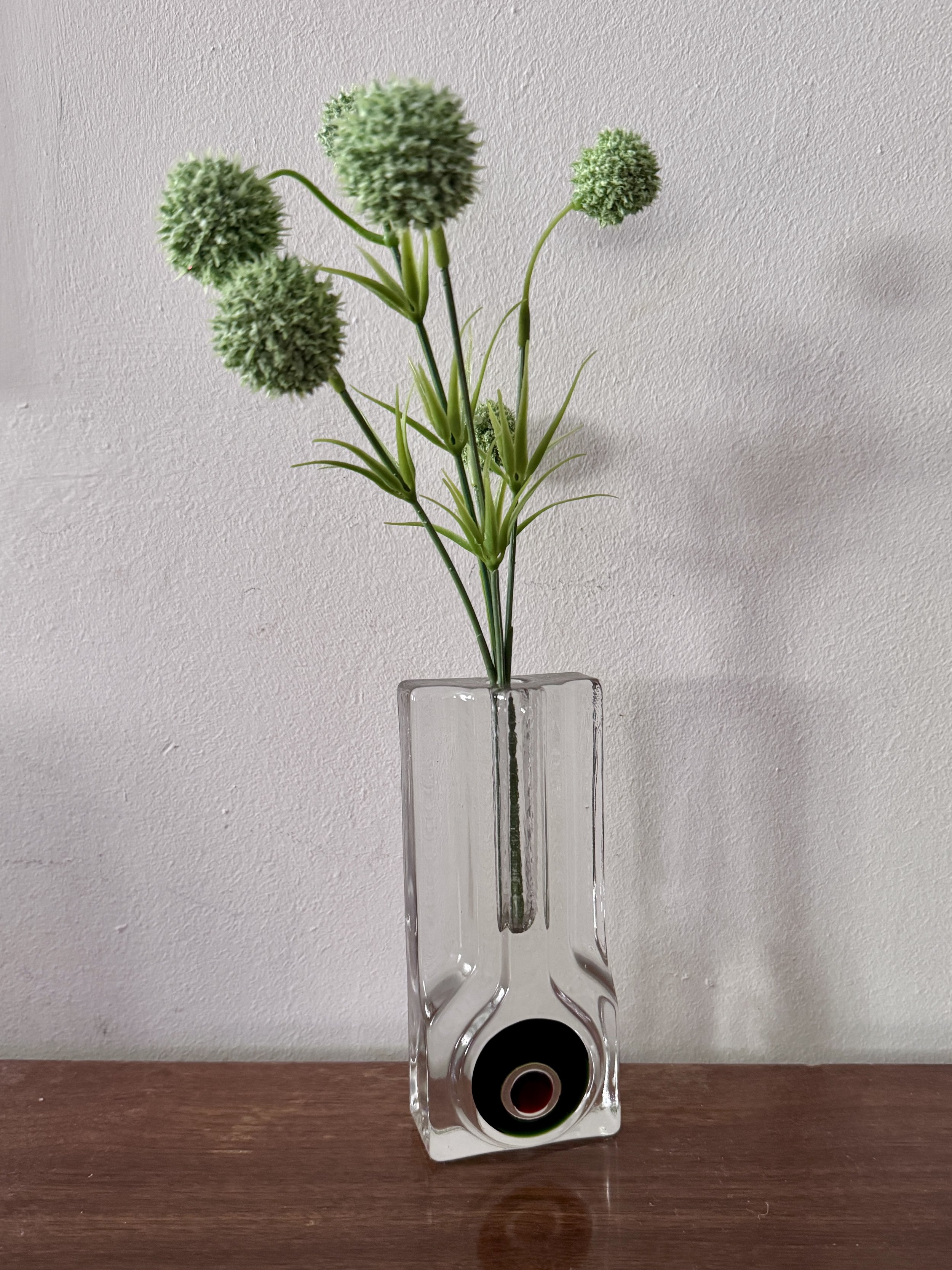 vintage Walther Glas Solifleur Bullseye vase