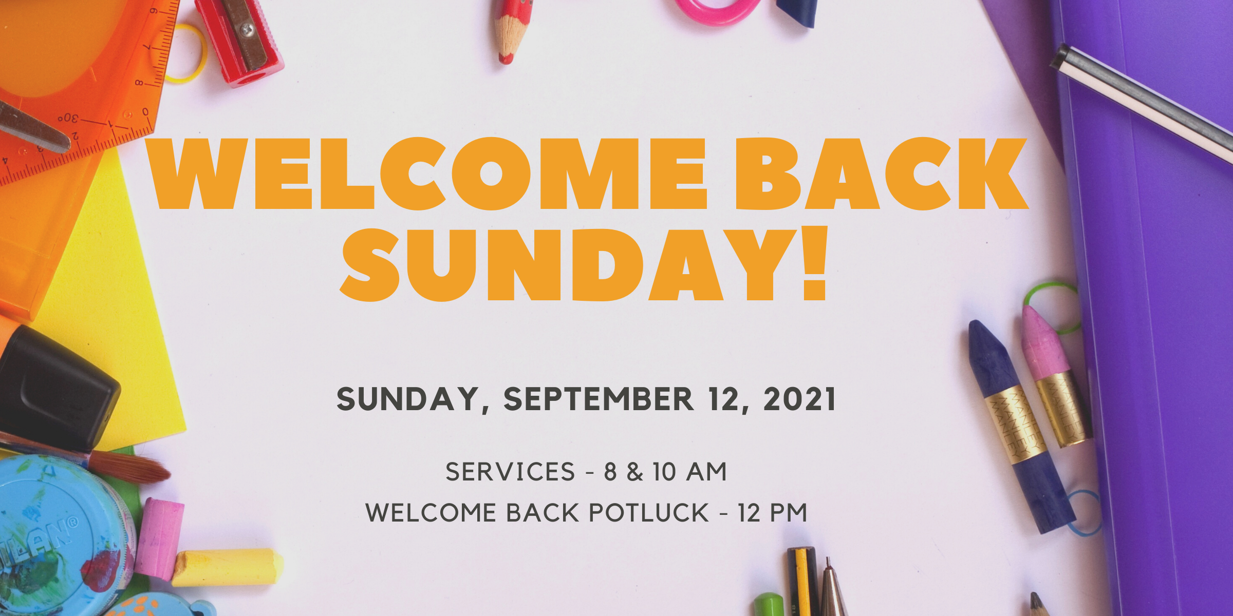 Welcome Back Sunday & Potluck! — Holy Trinity Episcopal Church