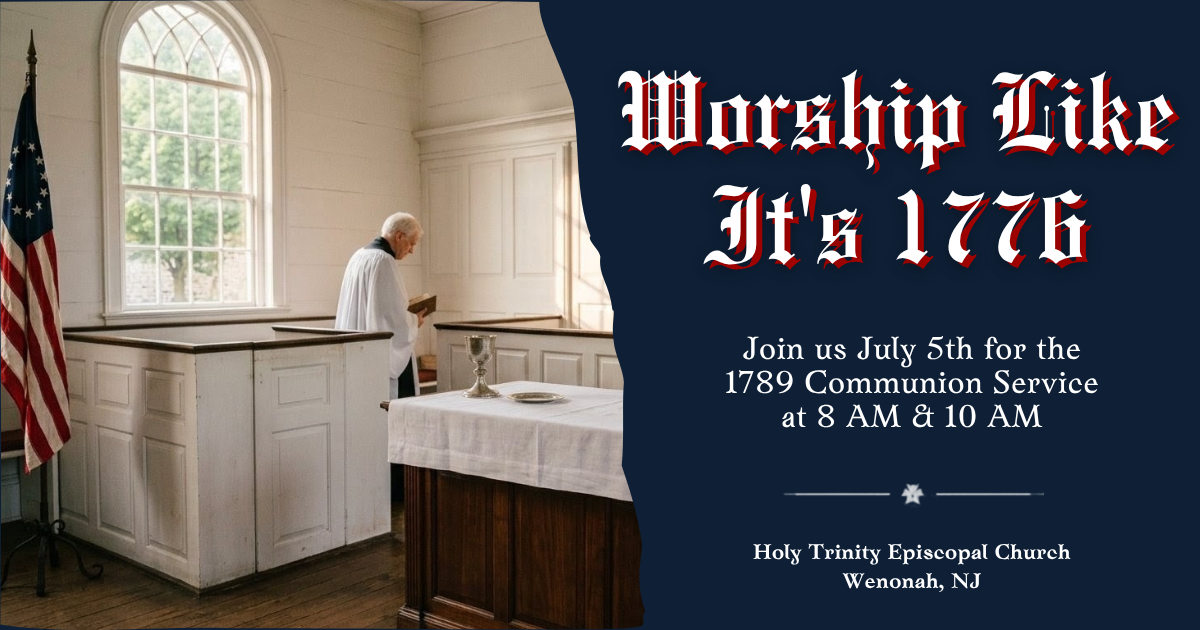 Worship like it's 1776! 1789 Communion Liturgy