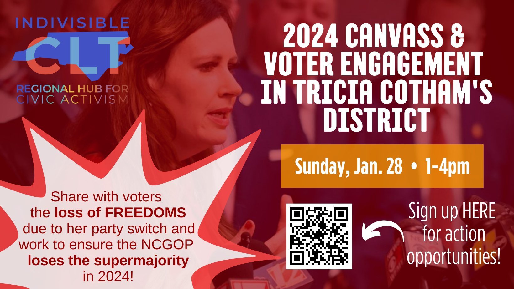 Canvassing and Voter Engagement in Tricia Cotham’s HD105
