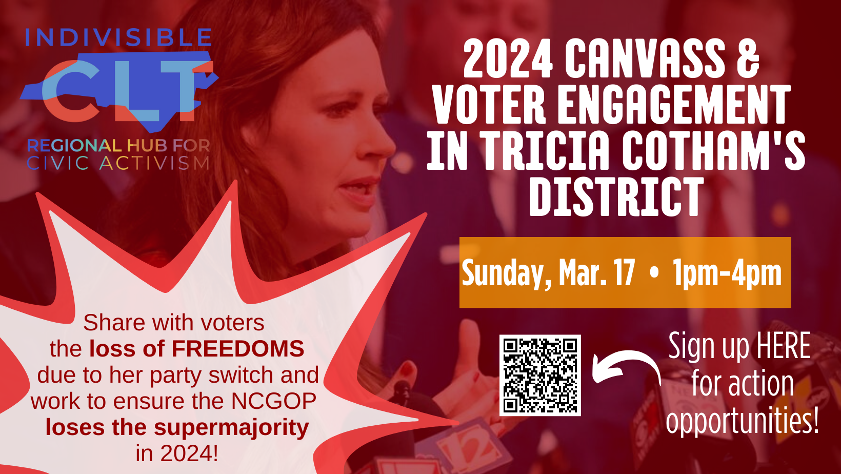 Canvassing and Voter Engagement in Tricia Cotham’s HD105