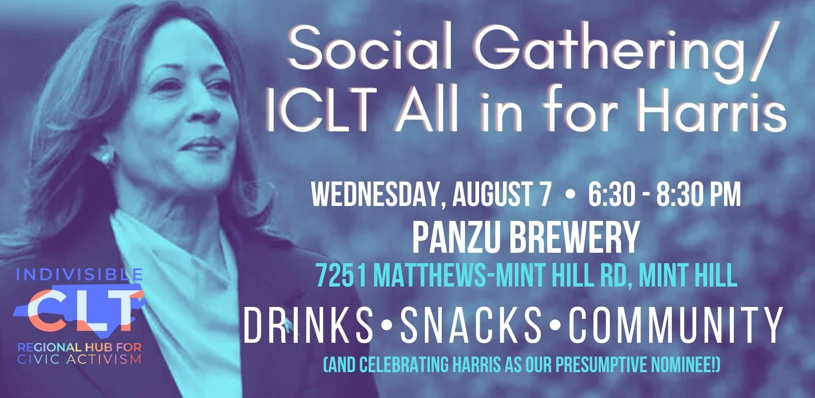 ICLT's August Social + ALL IN FOR HARRIS