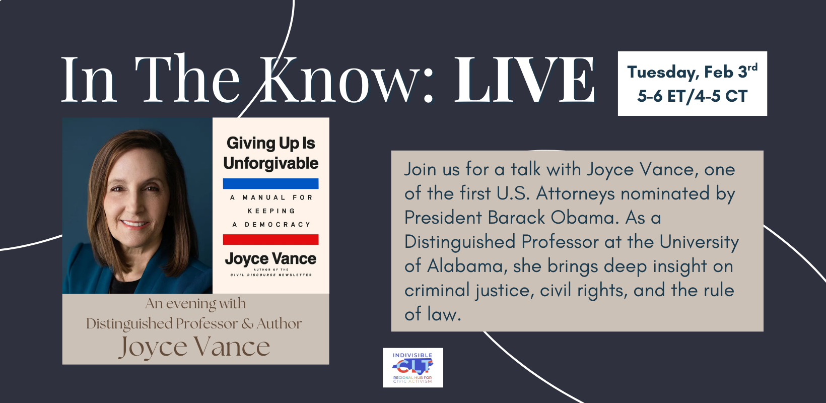 In the Know Live: Joyce White Vance