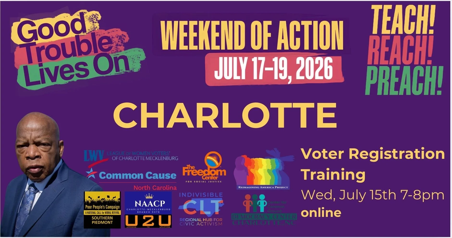 Good Trouble Lives On: Voter Registration Training