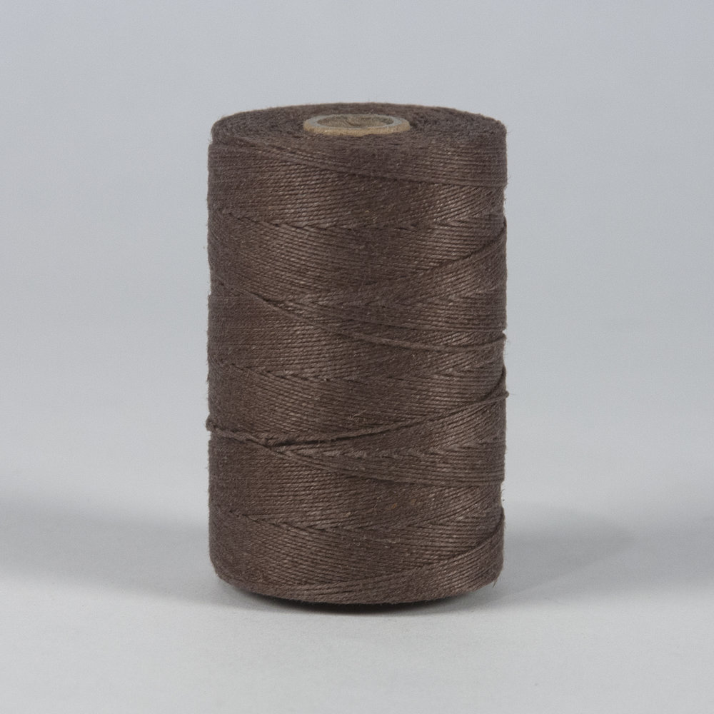 Waxed Linen Thread Cord Brown 1mm, 4 Ply - 50 Yard Spool