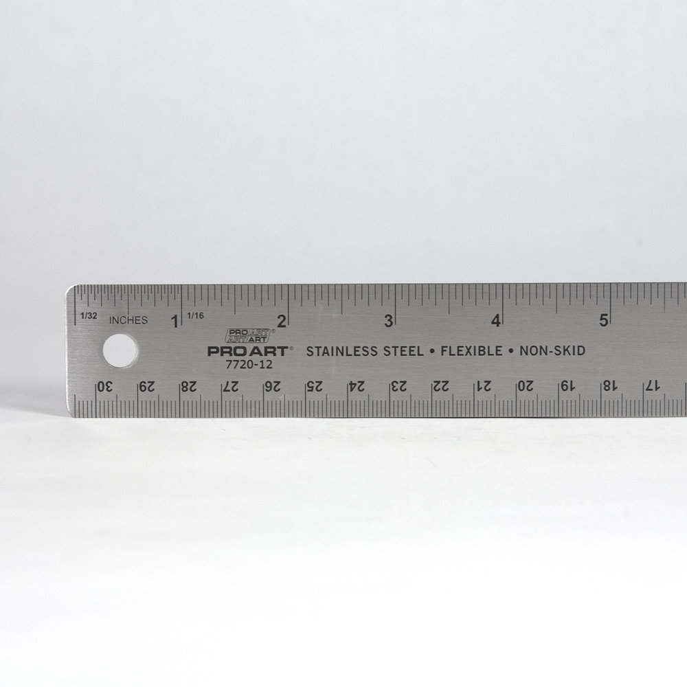 Stainless Steel Ruler — Colophon Book Arts Supply