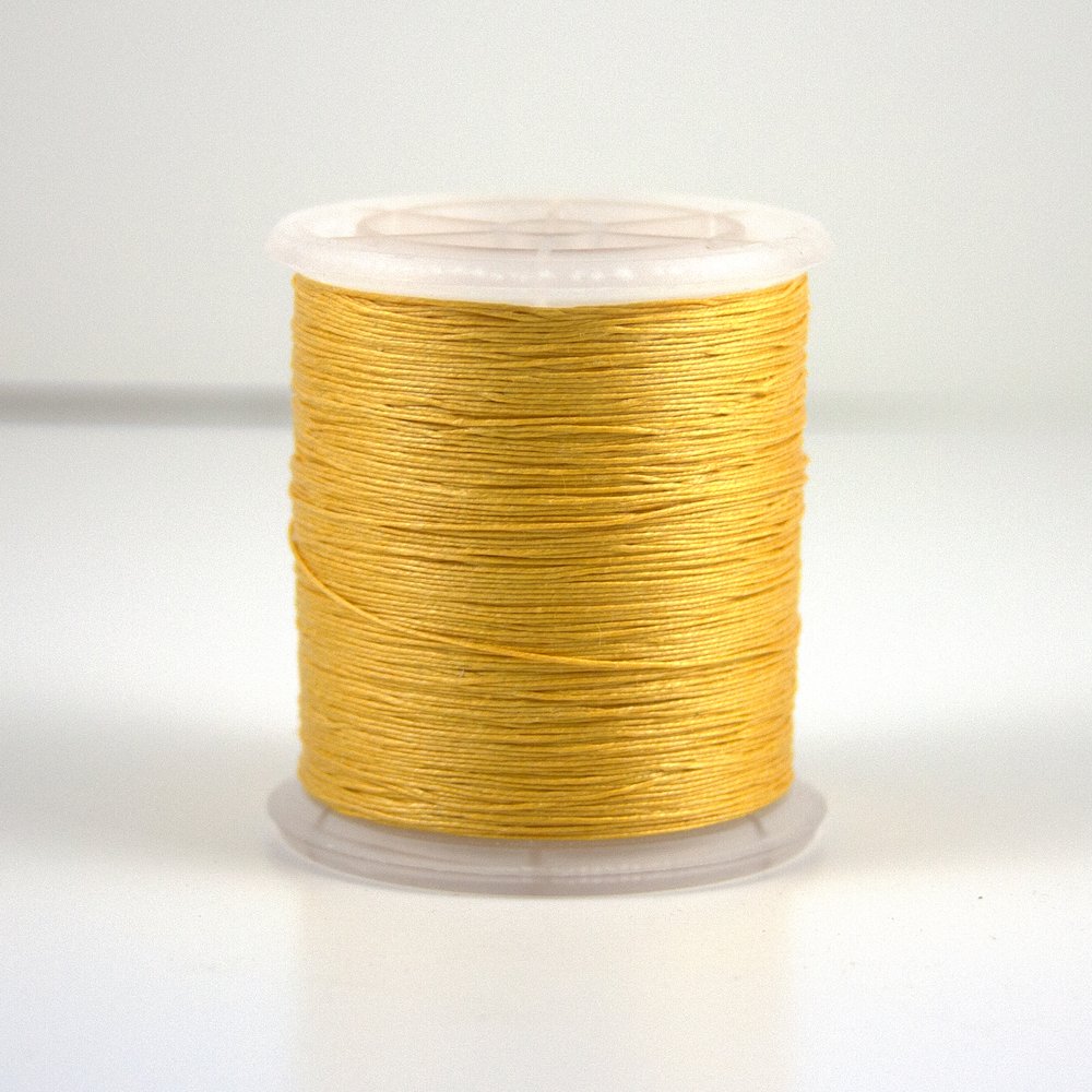 FANDOL 100% Natural Linen Thread 804 feet Waxed Thread for Bookbingding,  Leather Sewing, Beading or Macrame (Beige)
