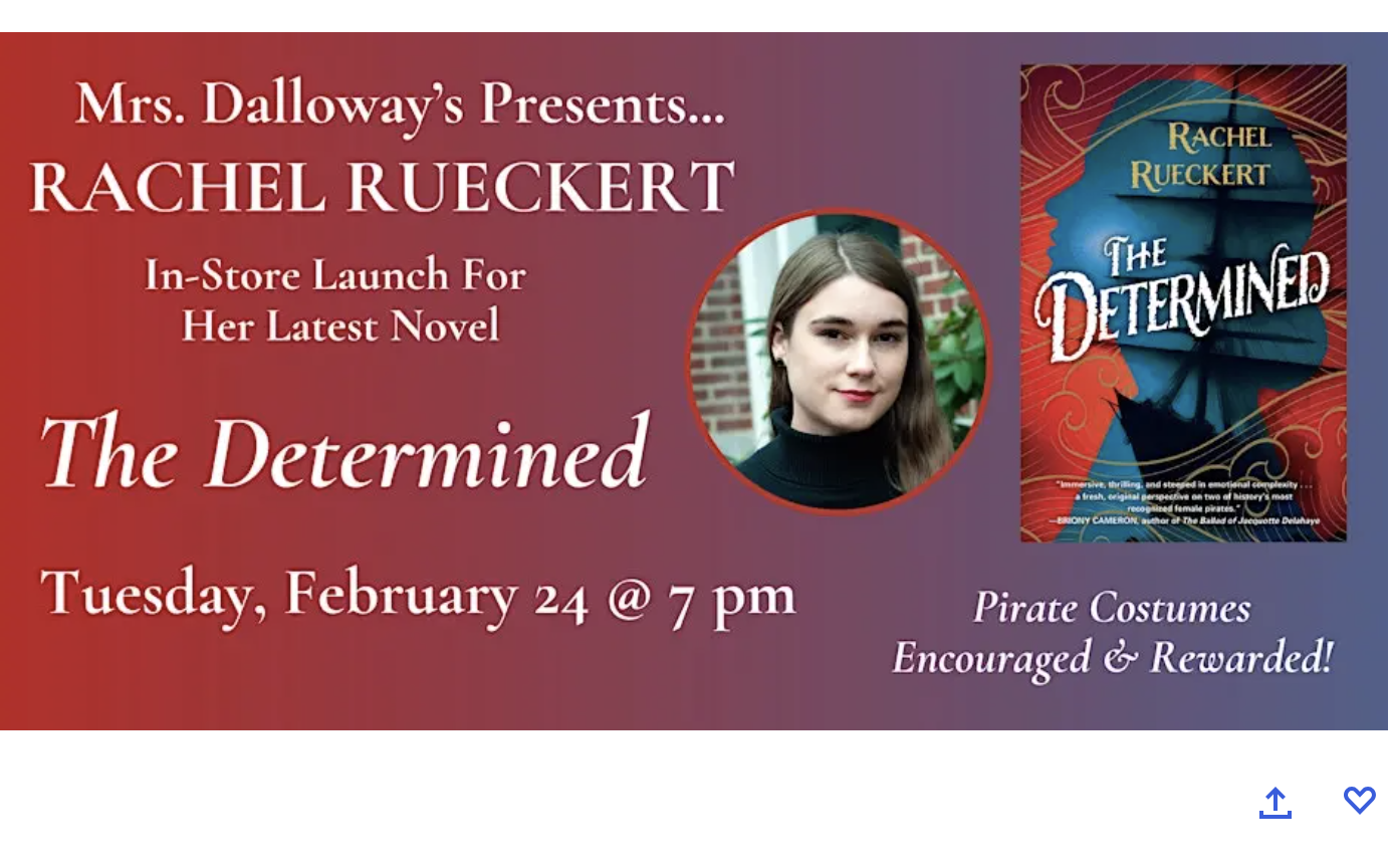Mrs. Dalloway's Event for THE DETERMINED (Berkeley, CA)