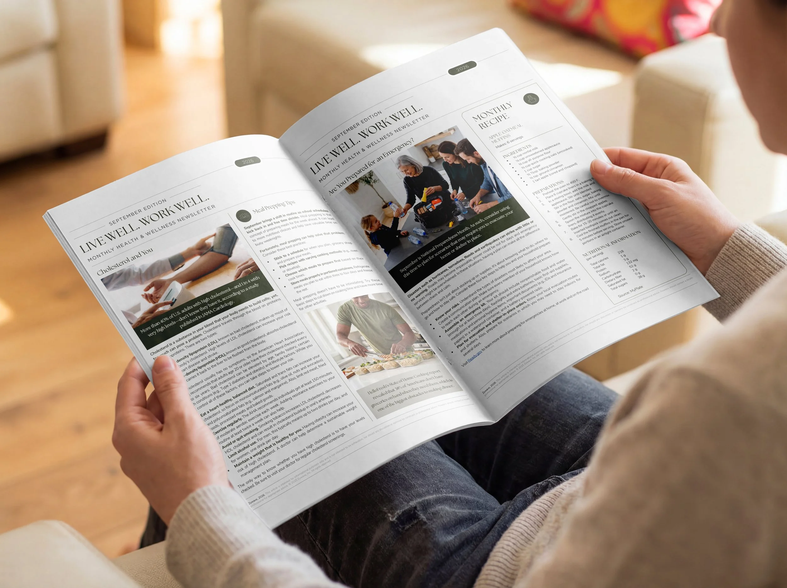 Wellness Newsletter Layout