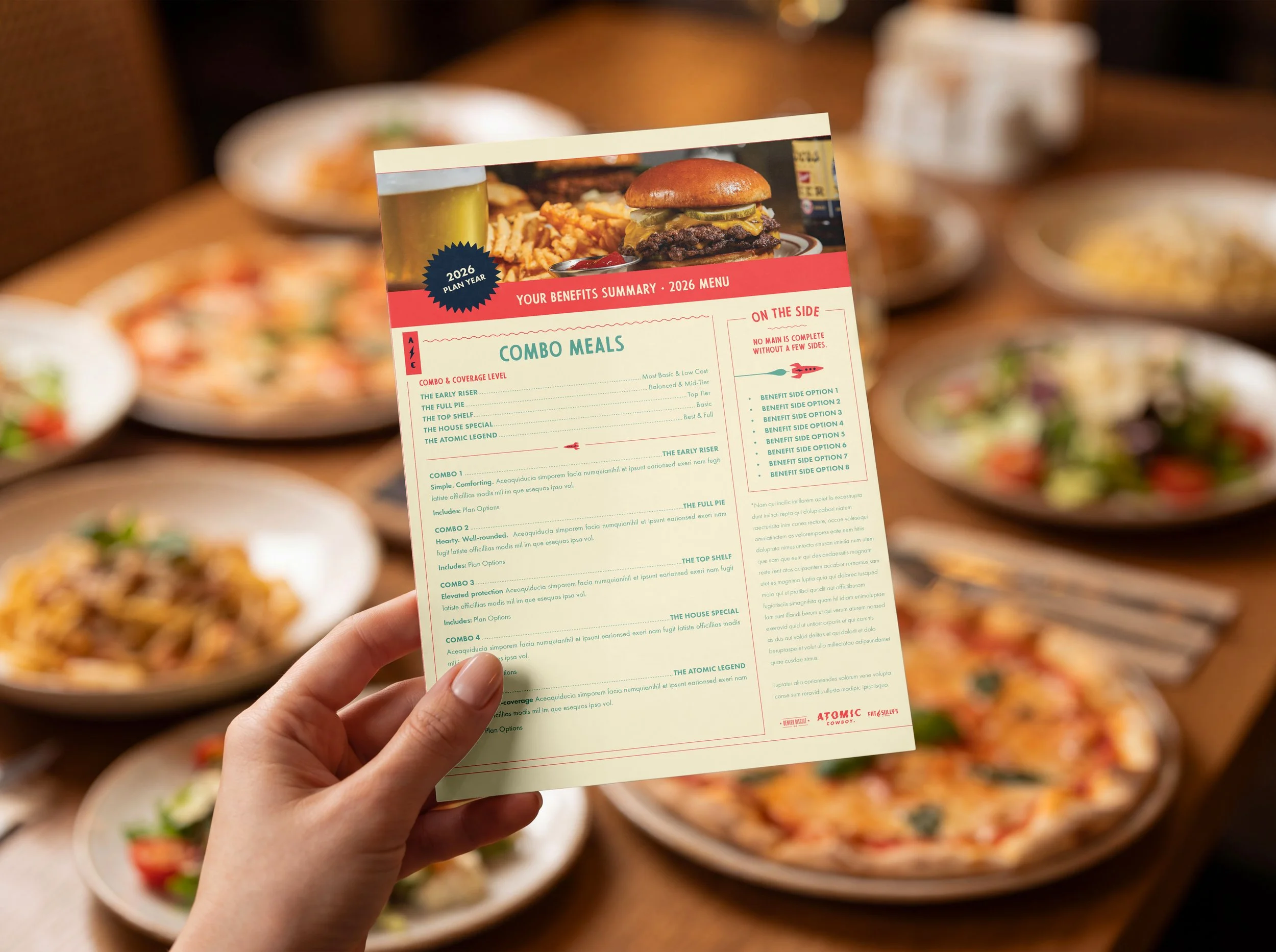 Atomic Provisions Benefit Menu 