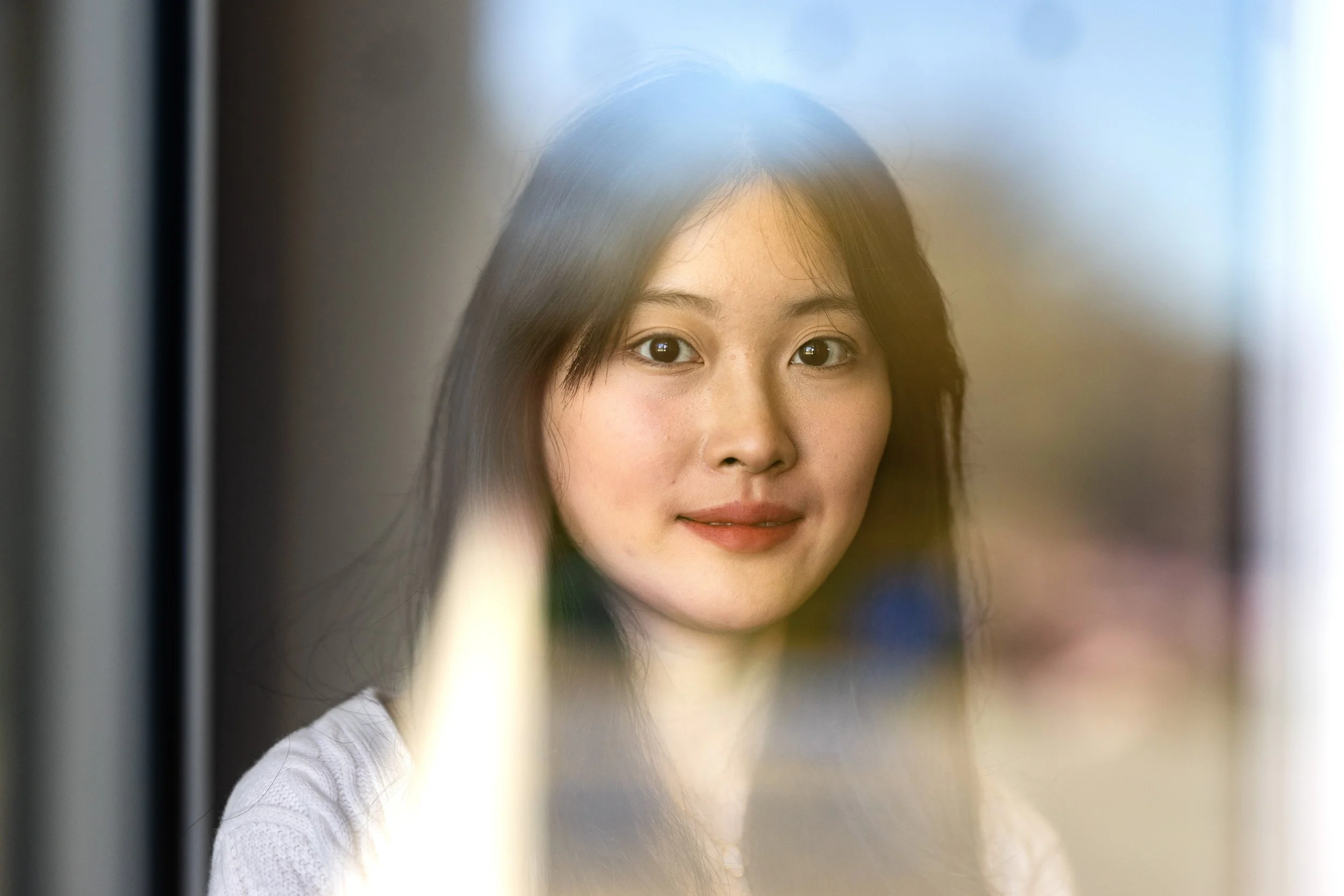  Portrait of Brandeis University student Xiao Lin. 