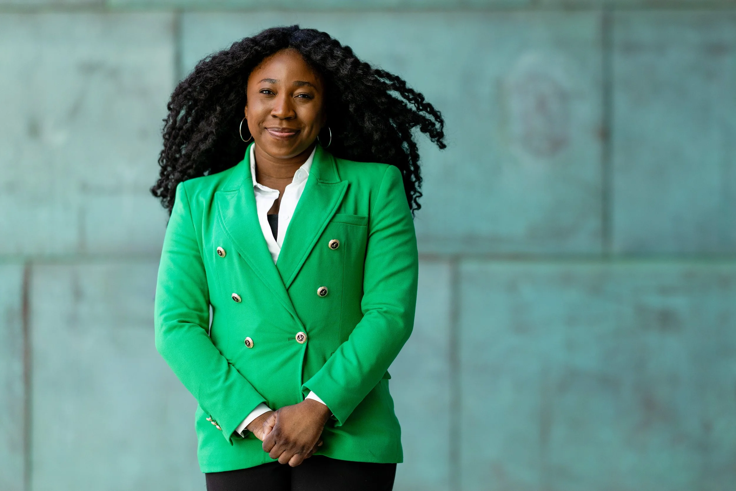 Portrait of Brandeis University PhD student Ophelia Delali Amenuxe Akoto. 