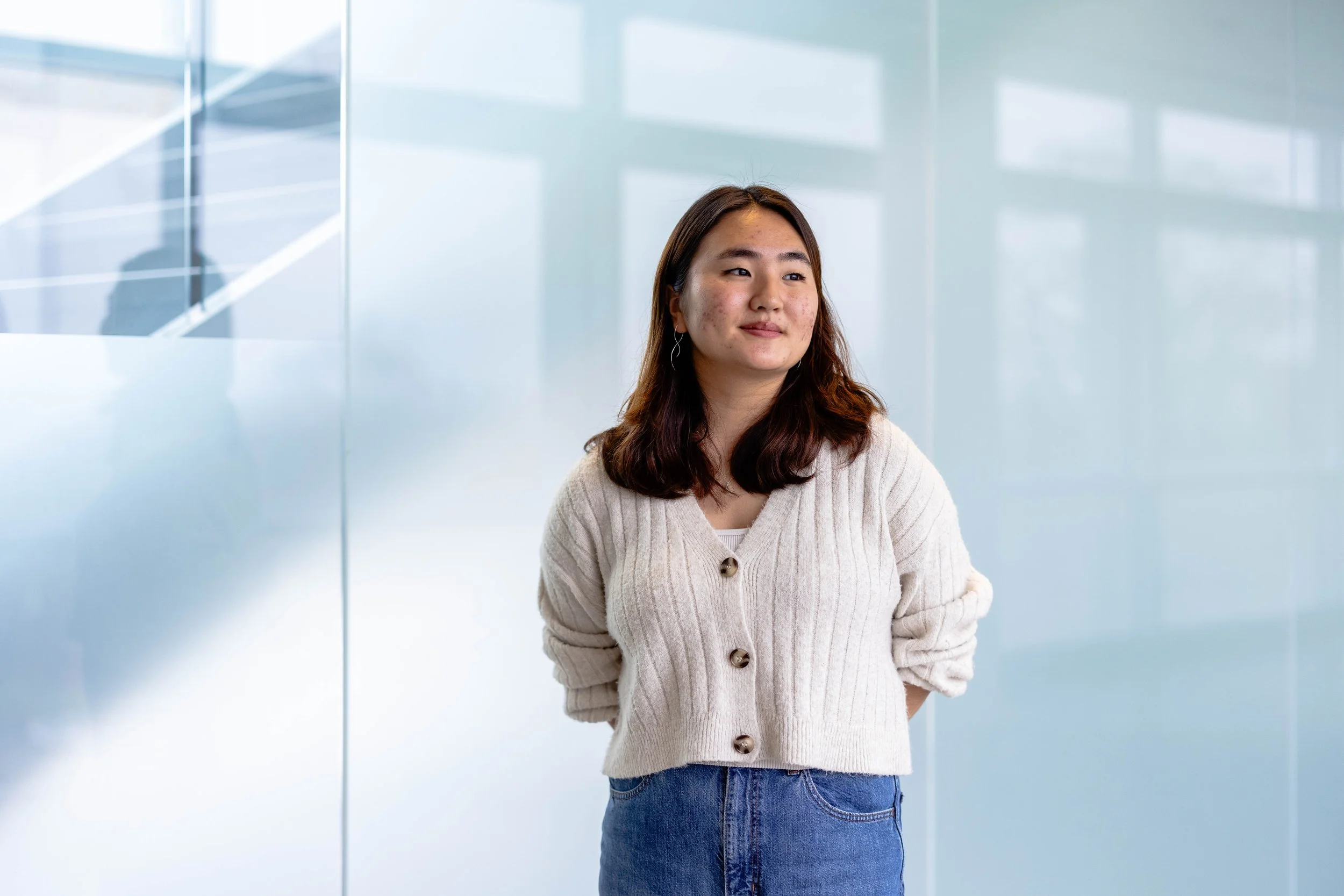  Portrait of Brandeis University undergraduate Kiwa Shinoda. 