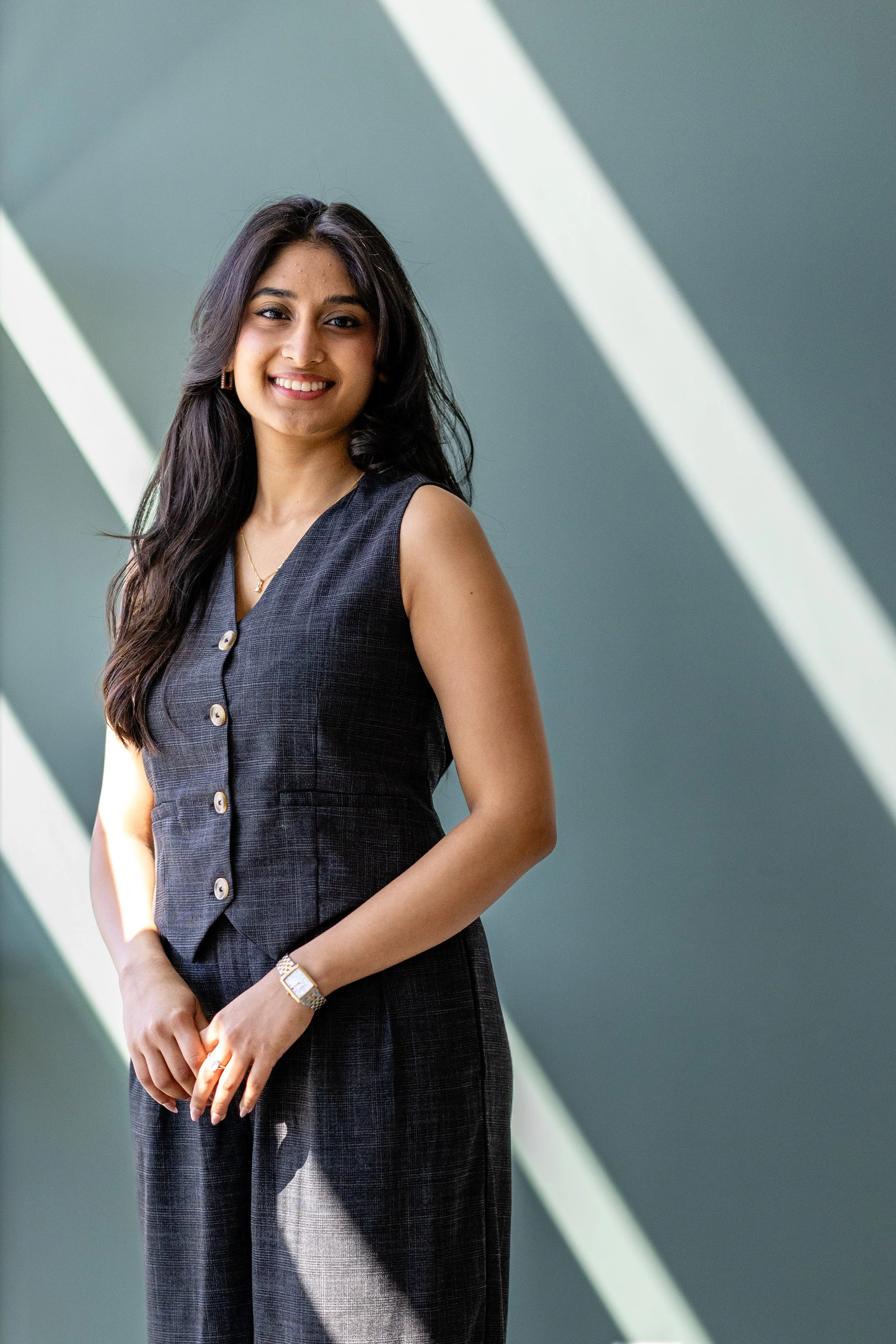  Portrait of Brandeis University student commencement speaker Khimaya Bagla. 