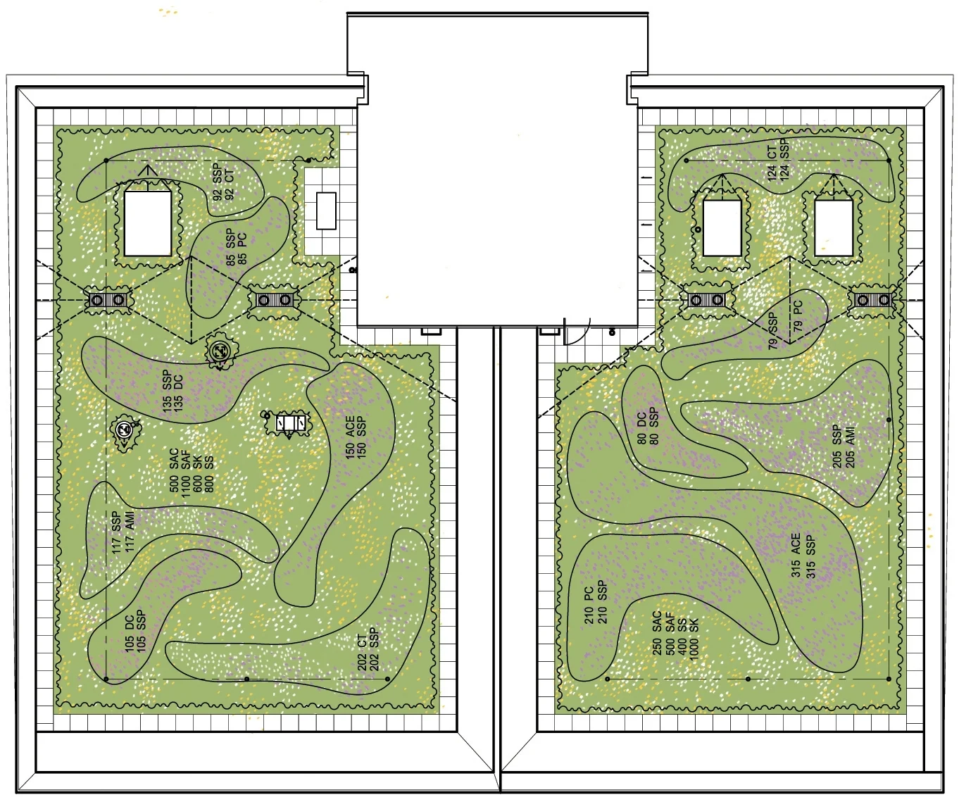 GREEN ROOF PLANTING PLAN