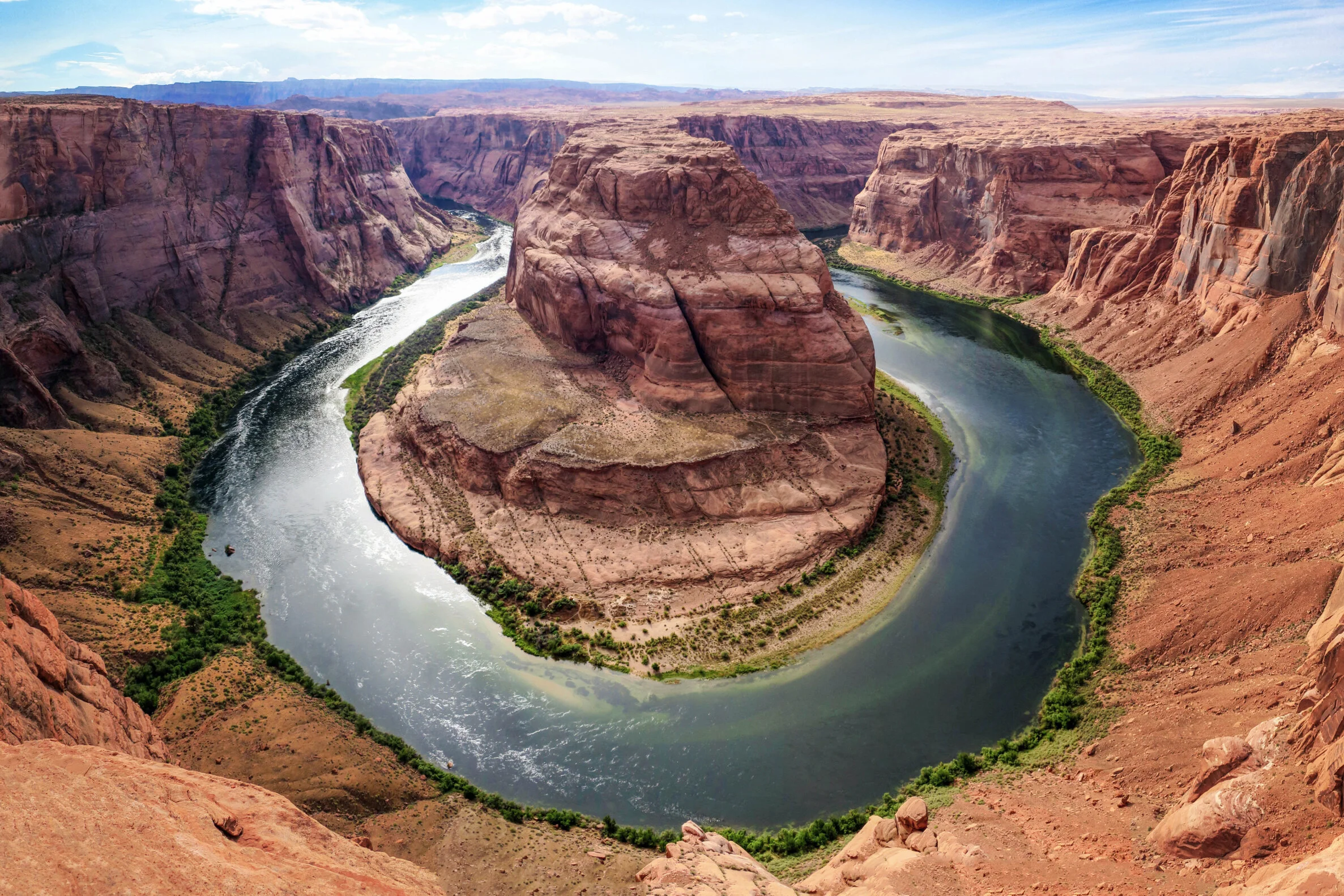 This is a photo of the grand canyon where a river eroded the rock without permission.
