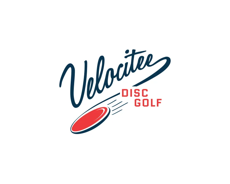 Velocitee Disc Golf logo concept