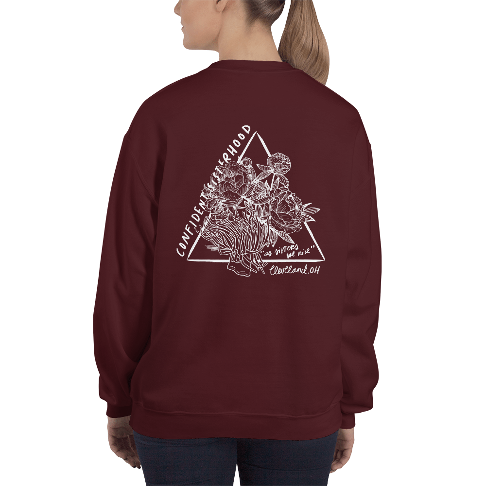 ConfCleBabe_ShirtDesign-FRONT_ConfCleBabe_ShirtDesign-BAck_mockup_Back_Woman_Maroon.png