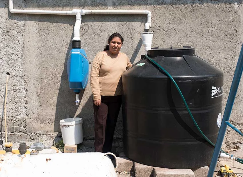 Mexico News Daily - Through a Non-Profit Group Tlaloc the Rain God Provides Water in CDMX and Beyond Photo credit: Isla Urbana