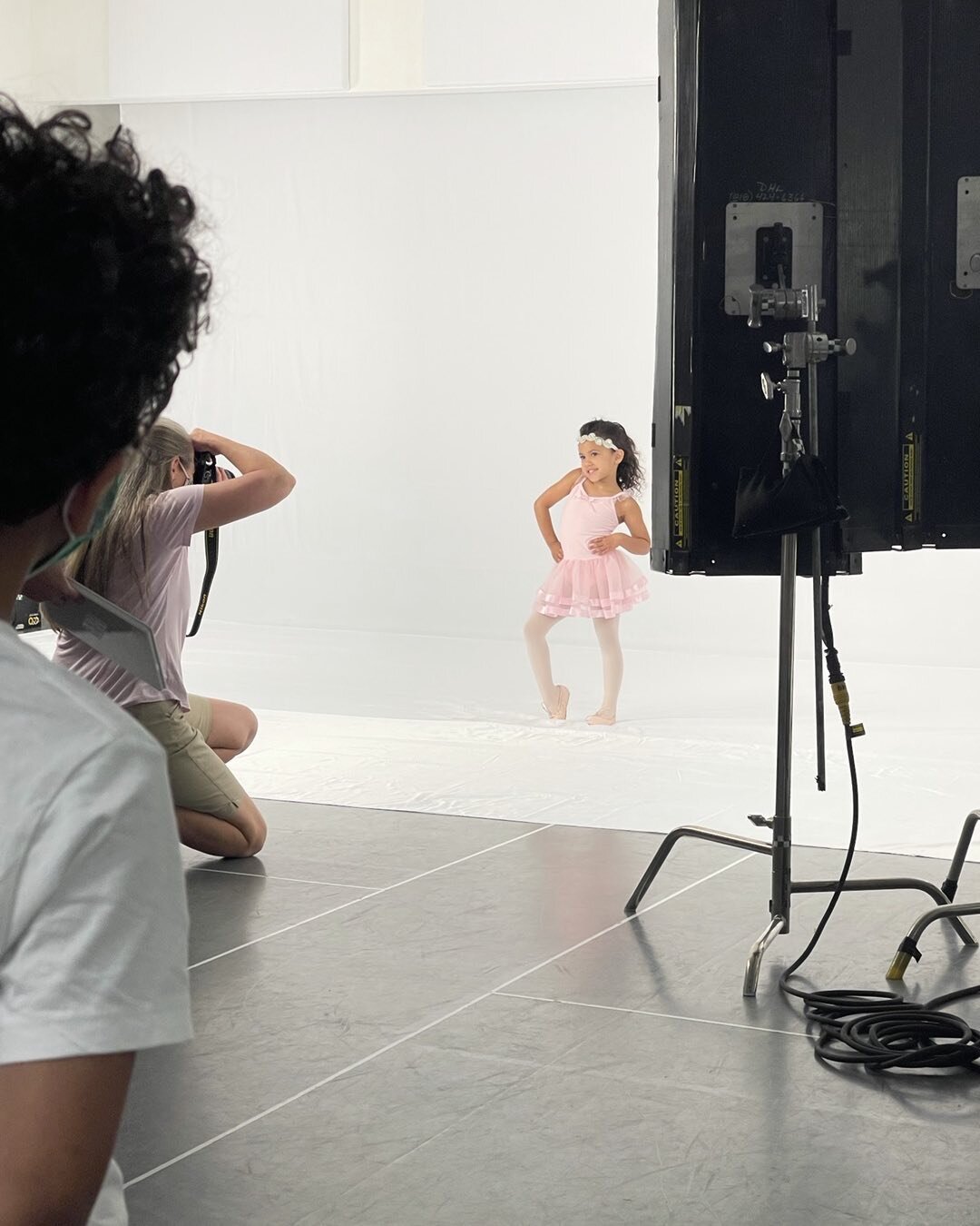 Sky is loving this! Photos for Ballet class.
