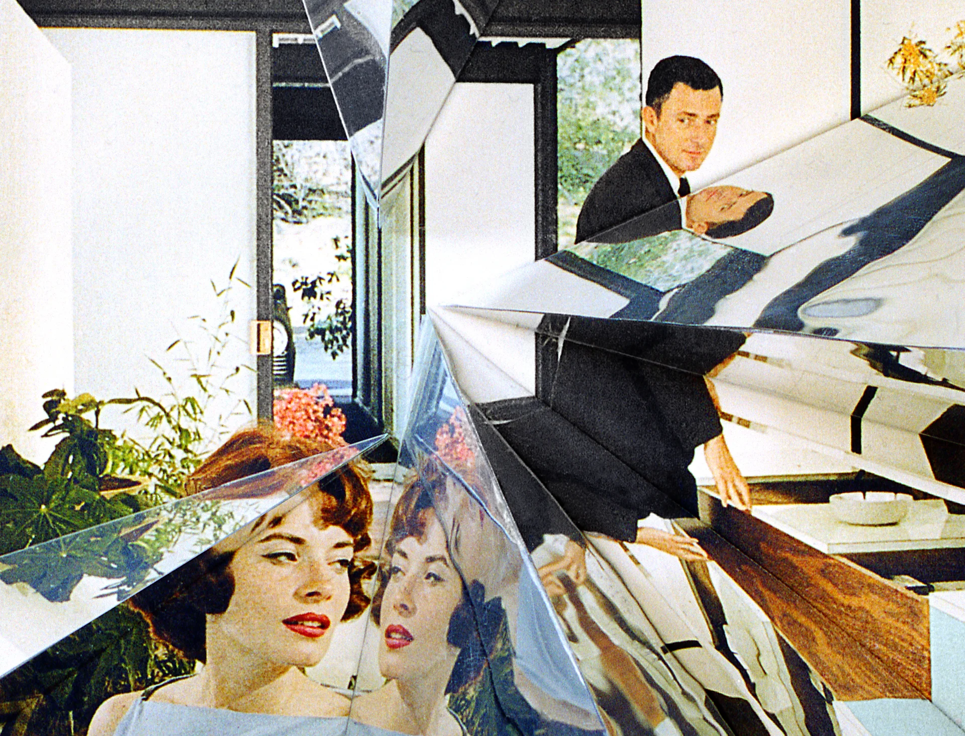 Detail of Inside, Case Study House #21 (Pierre Koenig, Julius Shulman)
