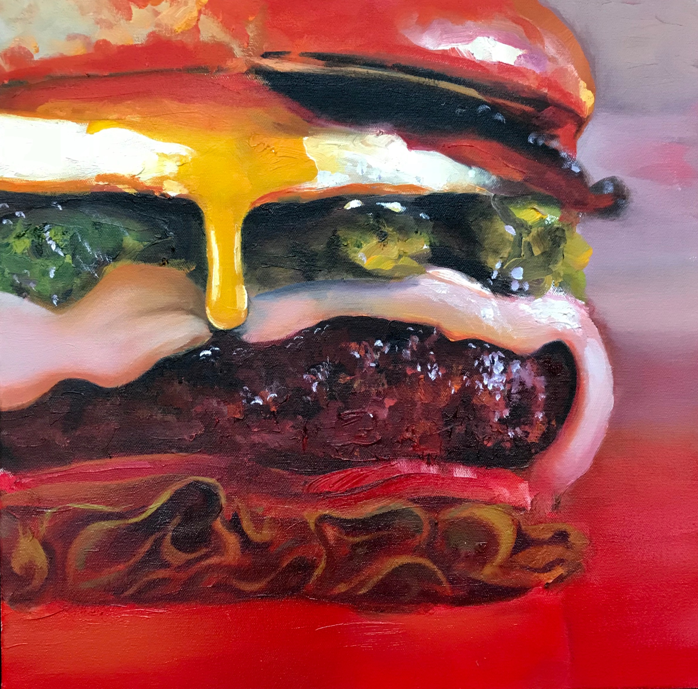 "Burger" from the triptych "Cow, Three Ways"