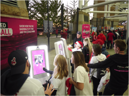 Stadium concourse activations in playoff markets made it easy for fans to enter the T-Mobile Unlimited Baseball Contest, and promoted voting for their favorite entries.