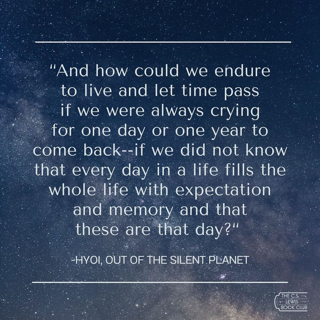 &ldquo;I wish there was a way to know you&rsquo;re in the good old days before you&rsquo;ve actually left them.&rdquo;
-Andy Bernard

#cslewis #spacetrilogy #ransomtrilogy #outofthesilentplanet #cslewisquotes #cslewispodcast