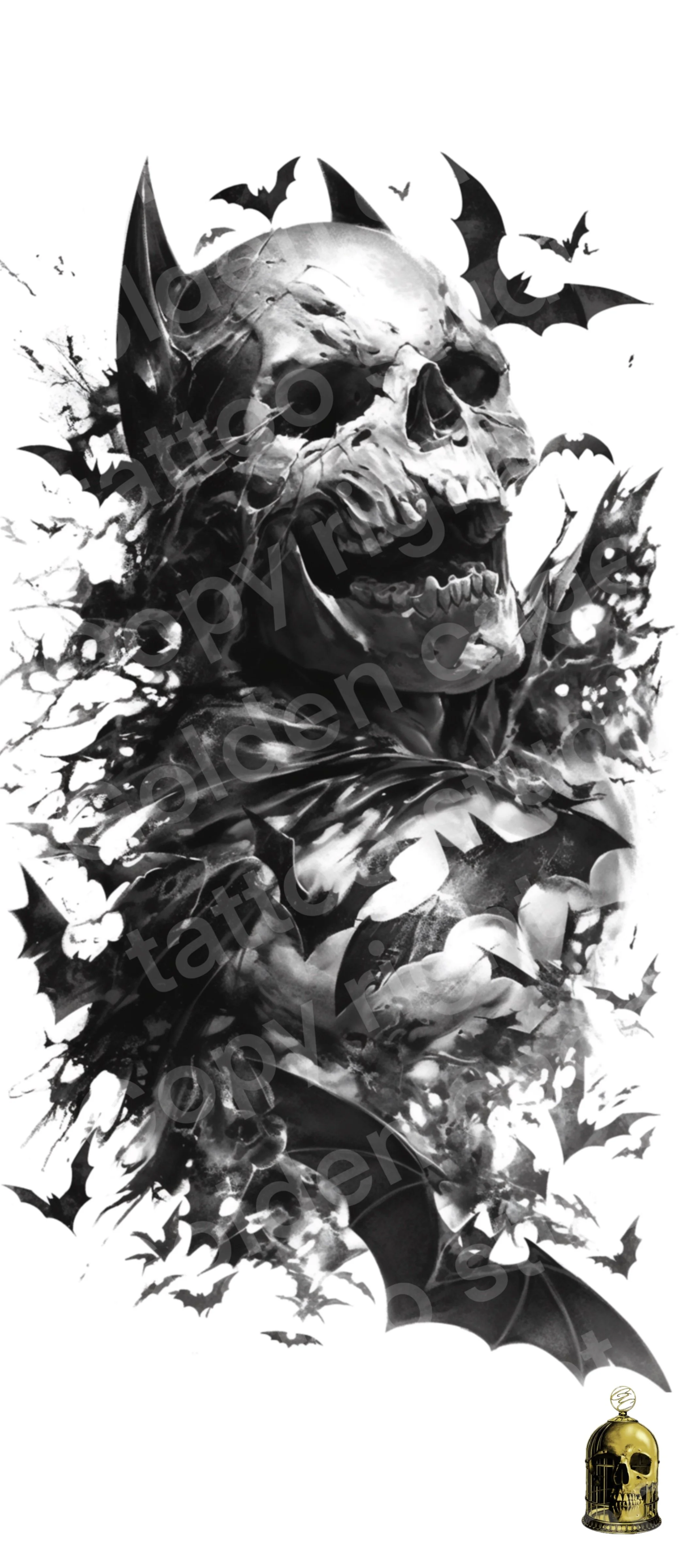 batman skull bats