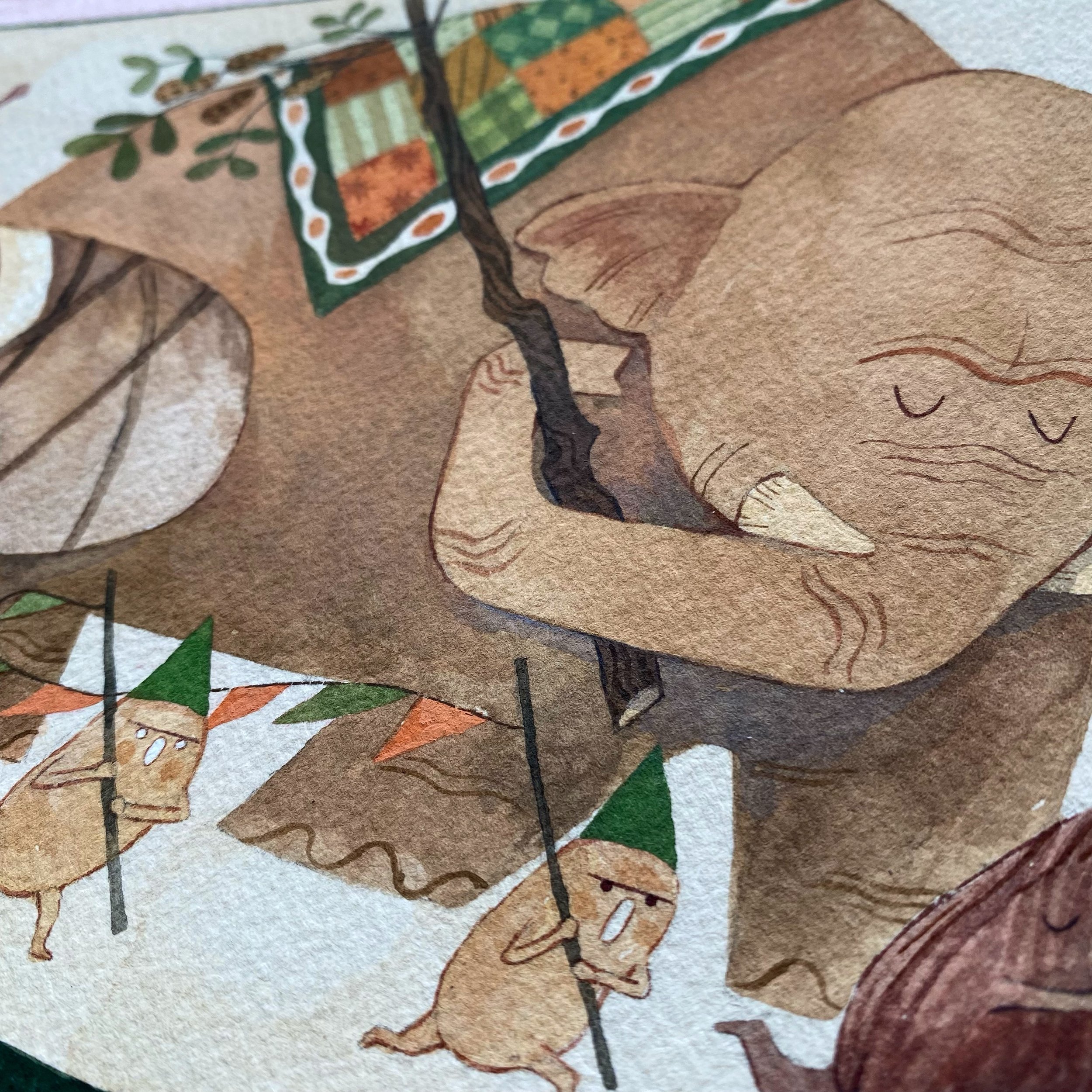 Another preview of one of my painting for my upcoming art show with @gallerynucleus in Portland!! 🥜🌿 It&rsquo;s approaching SO QUICKLY!!