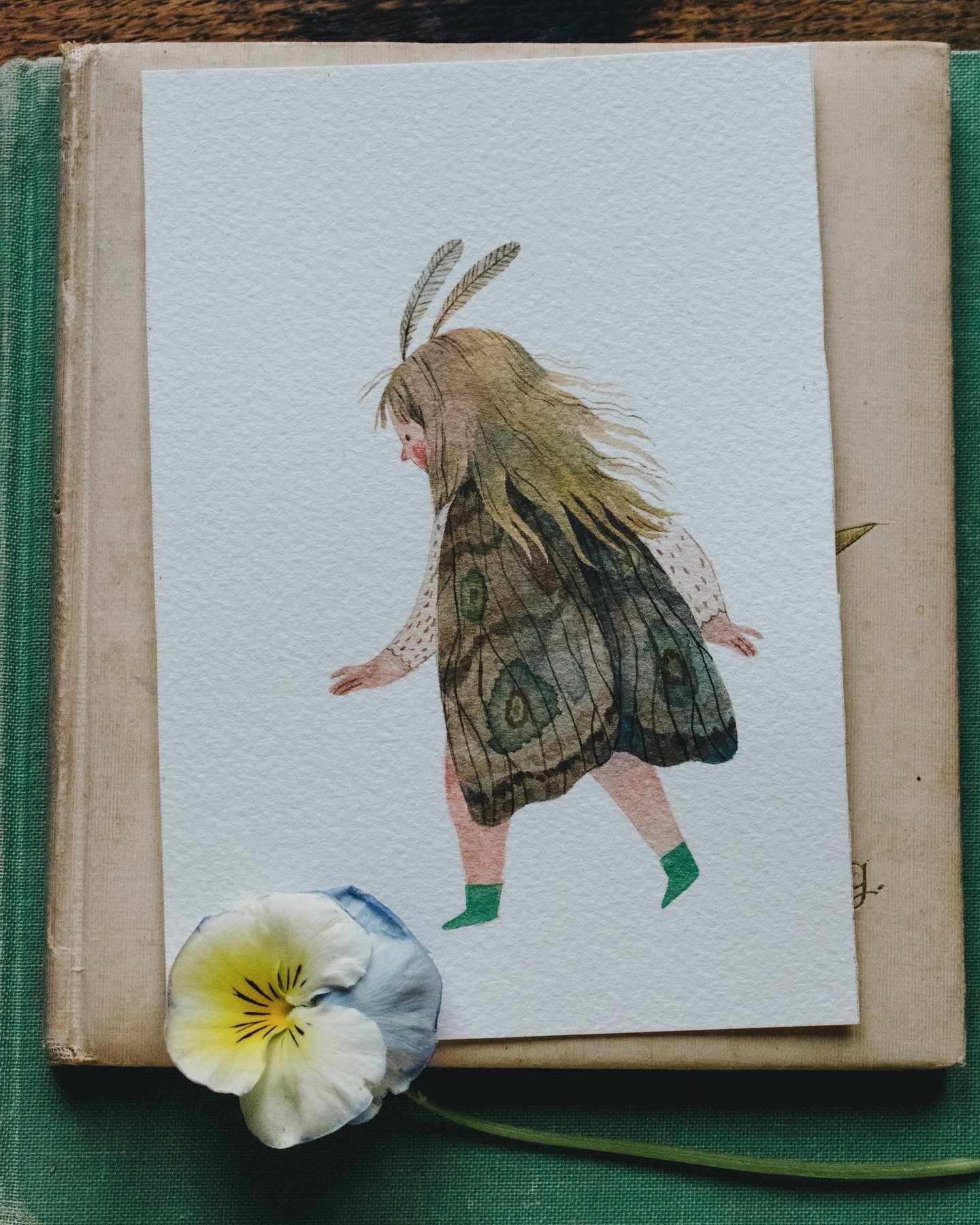 here&rsquo;s your sign to paint a wee fairy self portrait, it&rsquo;ll make you feel better 🌱