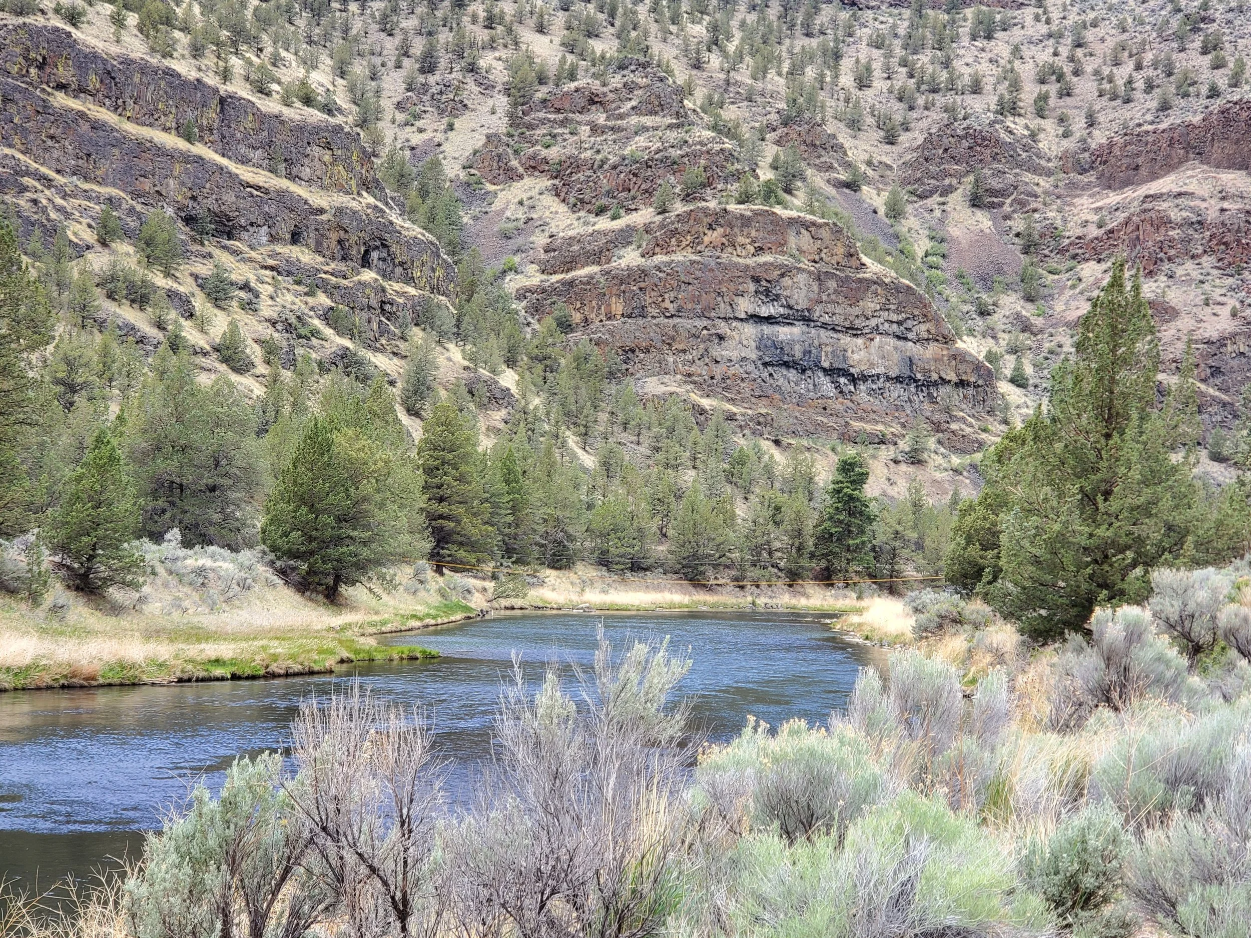 Crooked River Changed from the Fall River due to fires