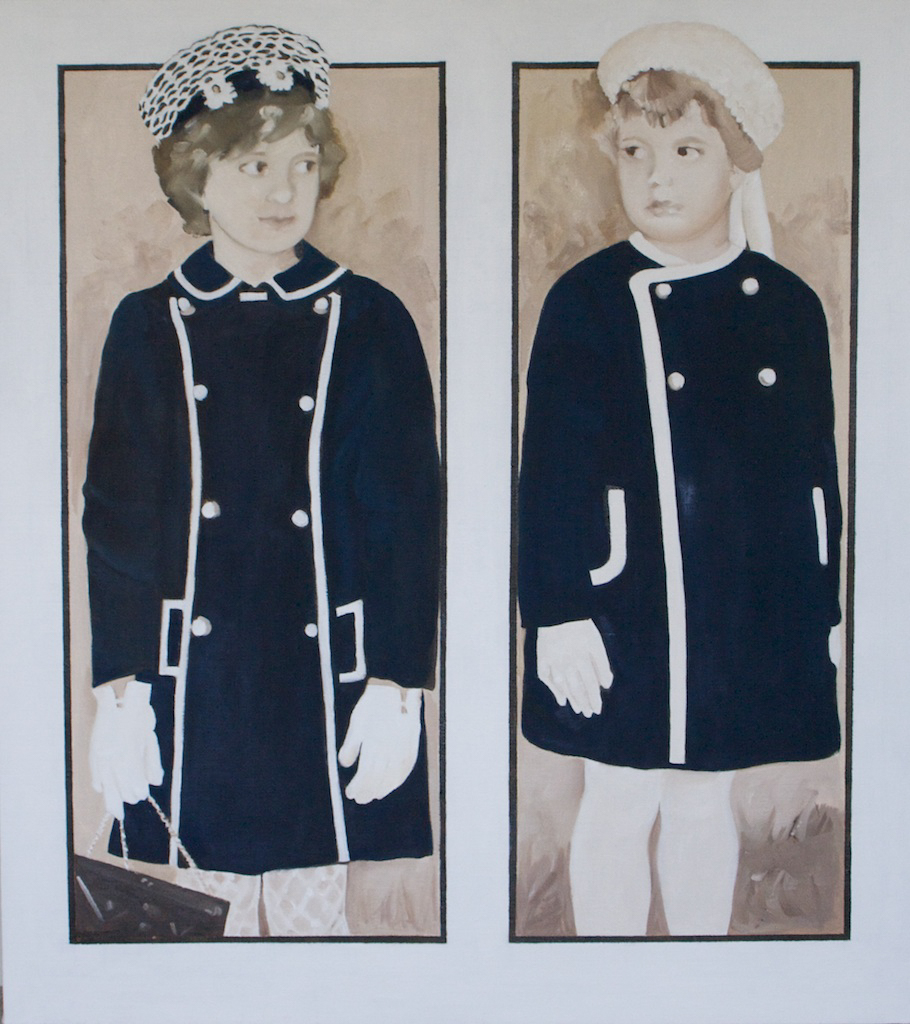 Easter Coats, 2012, Oil on linen, 40" x 36", Collection of Launita Melton