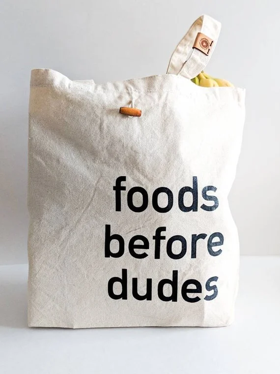foods-before-dudes-tote-bag