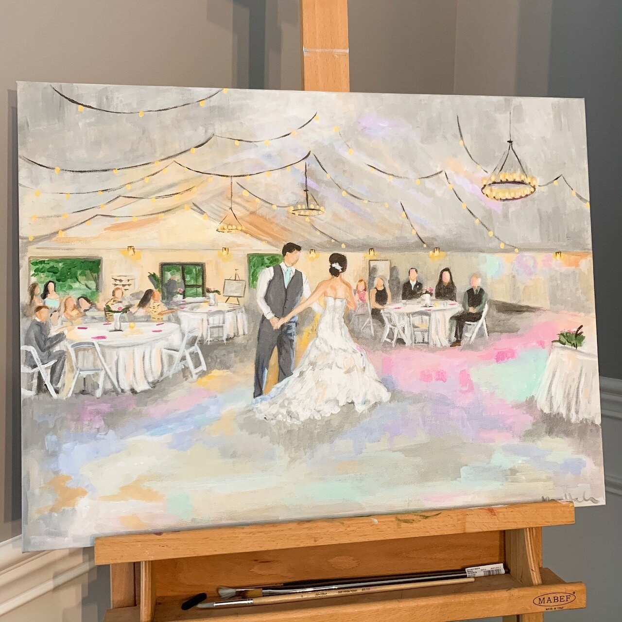 Live wedding/event painting