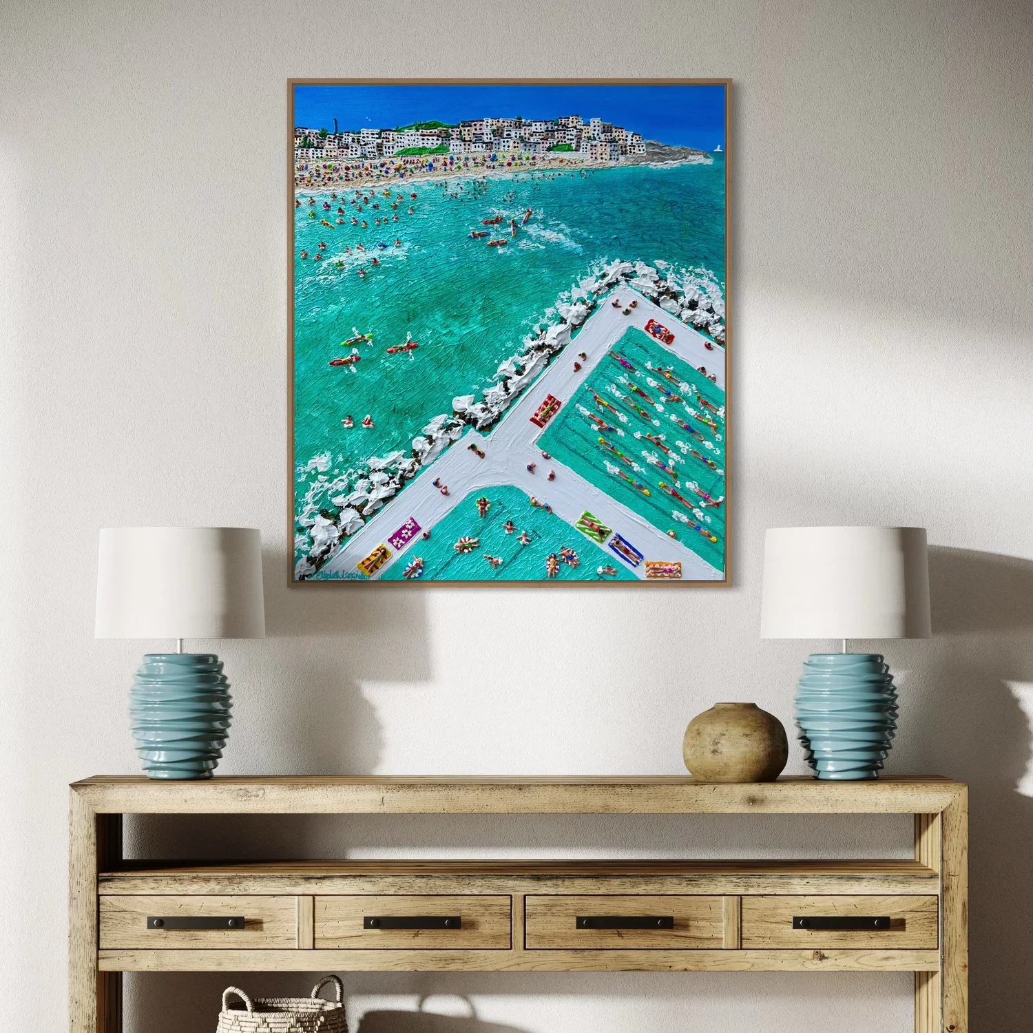 Bondi Summer 58cm x 66cm — Elizabeth Langreiter